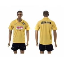 Club De Futbol America Blank Yellow Home Soccer Club Jersey