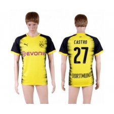 Dortmund #27 Castro Yellow Soccer Club Jersey