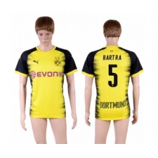 Dortmund #5 Bartra Yellow Soccer Club Jersey