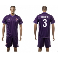 Florence #3 Gilberto Home Soccer Club Jersey