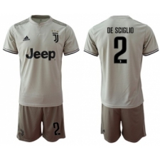 Juventus #2 De Sciglio Away Soccer Club Jersey