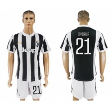 Juventus #21 Dybala Home Soccer Club Jersey