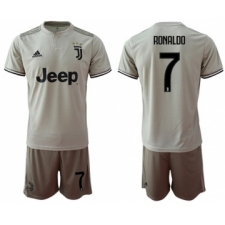 Juventus #7 Ronaldo Away Soccer Club Jersey
