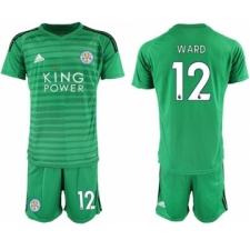 Leicester City #12 Ward Green Goalkeeper Soccer Club Jersey