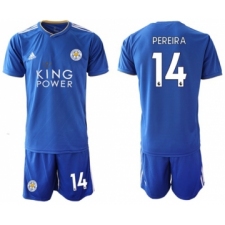 Leicester City #14 Pereira Home Soccer Club Jersey