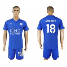 Leicester City #18 Amartey Home Soccer Club Jersey