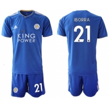 Leicester City #21 Iborra Home Soccer Club Jersey