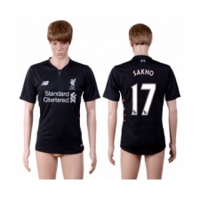 Liverpool #17 Sakho Away Soccer Club Jersey