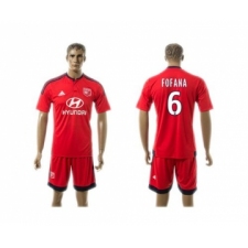 Lyon #6 Fofana Away Soccer Club Jersey