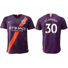 Manchester City #30 Otamendi Third Soccer Club Jersey