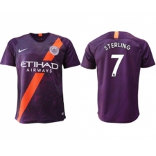 Manchester City #7 Sterling Third Soccer Club Jersey