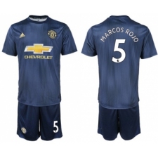 Manchester United #5 Marcos Rojo Third Soccer Club Jersey