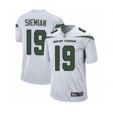 Men's New York Jets #19 Trevor Siemian Game White Football Jersey