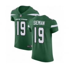 Men's New York Jets #19 Trevor Siemian Green Team Color Vapor Untouchable Elite Player Football Jersey