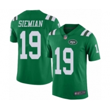 Men's New York Jets #19 Trevor Siemian Limited Green Rush Vapor Untouchable Football Jersey