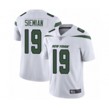 Men's New York Jets #19 Trevor Siemian White Vapor Untouchable Limited Player Football Jersey
