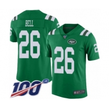 Men's New York Jets #26 Le Veon Bell Limited Green Rush Vapor Untouchable 100th Season Football Jersey