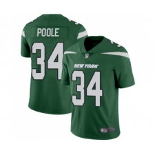 Men's New York Jets #34 Brian Poole Green Team Color Vapor Untouchable Limited Player Football Jersey