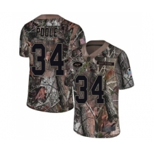 Men's New York Jets #34 Brian Poole Limited Camo Rush Realtree Football Jersey
