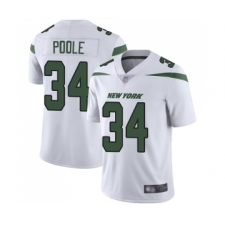 Men's New York Jets #34 Brian Poole White Vapor Untouchable Limited Player Football Jersey
