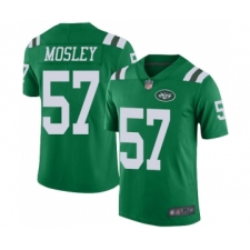 Men's New York Jets #57 C.J. Mosley Elite Green Rush Vapor Untouchable Football Jersey