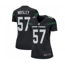 Women's New York Jets #57 C.J. Mosley Game Black Alternate Football Jersey