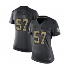 Women's New York Jets #57 C.J. Mosley Limited Black 2016 Salute to Service Football Jersey