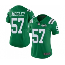 Women's New York Jets #57 C.J. Mosley Limited Green Rush Vapor Untouchable Football Jersey