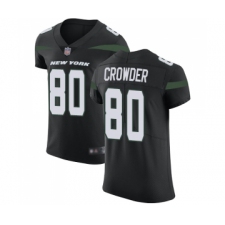 Men's New York Jets #80 Jamison Crowder Black Alternate Vapor Untouchable Elite Player Football Jersey