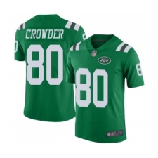 Men's New York Jets #80 Jamison Crowder Elite Green Rush Vapor Untouchable Football Jersey