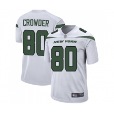 Men's New York Jets #80 Jamison Crowder Game White Football Jersey