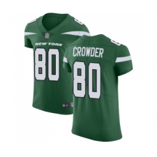 Men's New York Jets #80 Jamison Crowder Green Team Color Vapor Untouchable Elite Player Football Jersey