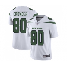 Men's New York Jets #80 Jamison Crowder White Vapor Untouchable Limited Player Football Jersey