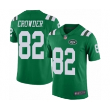 Men's New York Jets #82 Jamison Crowder Limited Green Rush Vapor Untouchable Football Jersey