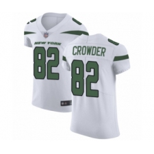 Men's New York Jets #82 Jamison Crowder White Vapor Untouchable Elite Player Football Jersey