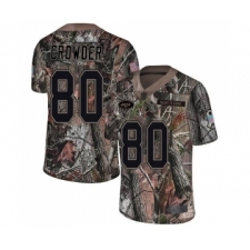 Youth New York Jets #80 Jamison Crowder Limited Camo Rush Realtree Football Jersey