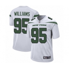Men's New York Jets #95 Quinnen Williams Game White Football Jersey
