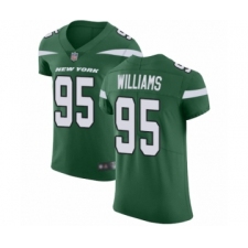 Men's New York Jets #95 Quinnen Williams Green Team Color Vapor Untouchable Elite Player Football Jersey
