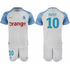 Marseille #10 Payet Home Soccer Club Jersey