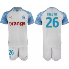 Marseille #26 Thauvin Home Soccer Club Jersey