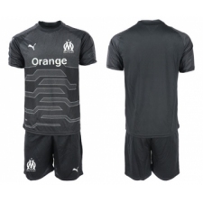 Marseille Blank Black Goalkeeper Soccer Club Jersey