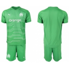 Marseille Blank Green Goalkeeper Soccer Club Jersey
