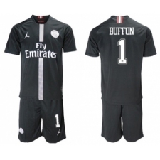 Paris Saint-Germain #1 Buffon Home Jordan Soccer Club Jersey