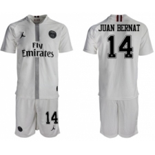 Paris Saint-Germain #14 Juan Bernat Away Jordan Soccer Club Jersey