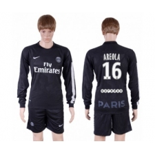 Paris Saint-Germain #16 Areola Sec Away Long Sleeves Soccer Club Jersey