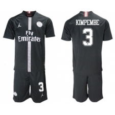 Paris Saint-Germain #3 Kimpembe Home Jordan Soccer Club Jersey
