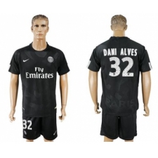Paris Saint-Germain #32 Dani Alves Sec Away Soccer Club Jersey