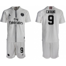 Paris Saint-Germain #9 Cavani Away Jordan Soccer Club Jersey
