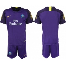 Paris Saint-Germain Blank Purple Goalkeeper Soccer Club Jersey