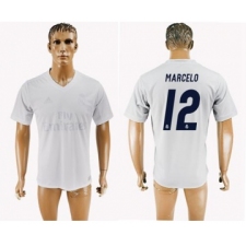 Real Madrid #12 Marcelo Marine Environmental Protection Home Soccer Club Jersey